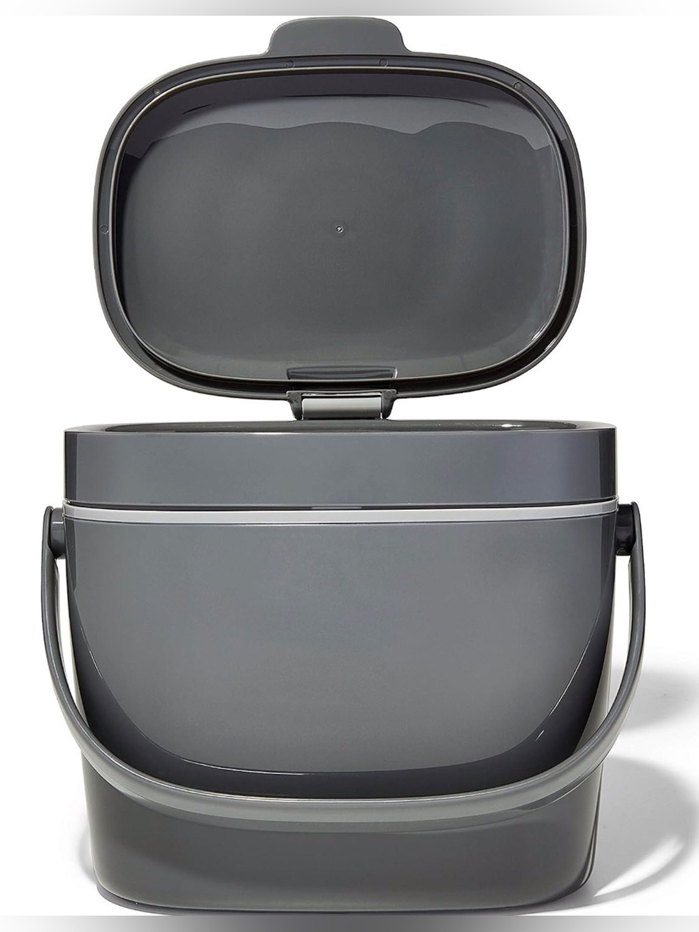Oxo Gray Countertop Compost Bin with Handle